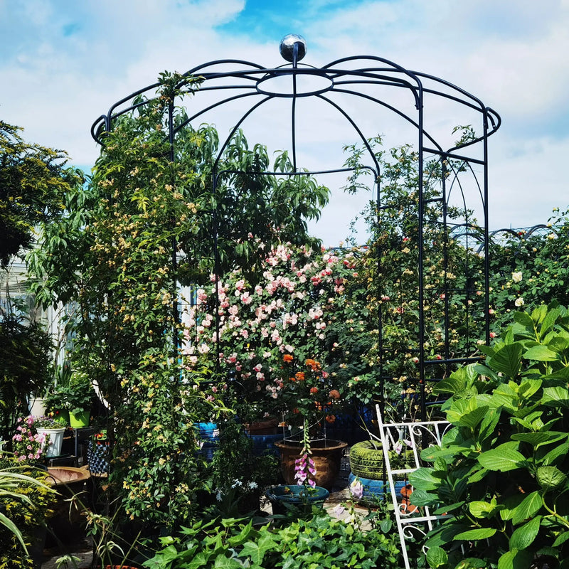 Metal Garden Arch Iron Garden Arbors Gazebo by HouseOfZazla