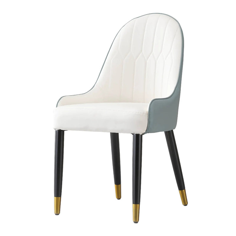 Modern Dining Chairs Set of 2 in Faux Leather by HouseOfZazla