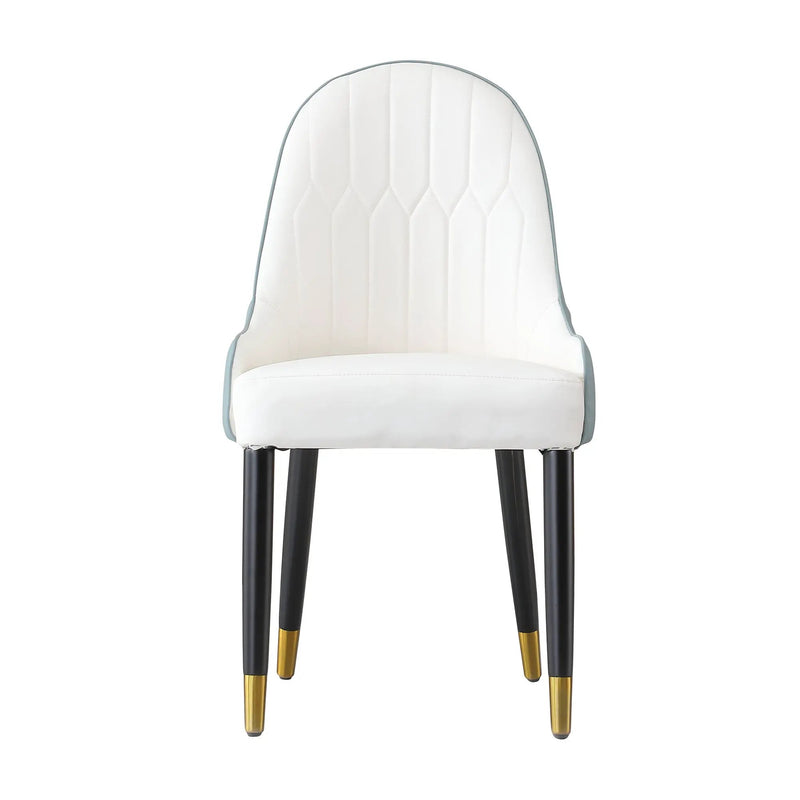Modern Dining Chairs Set of 2 in Faux Leather by HouseOfZazla