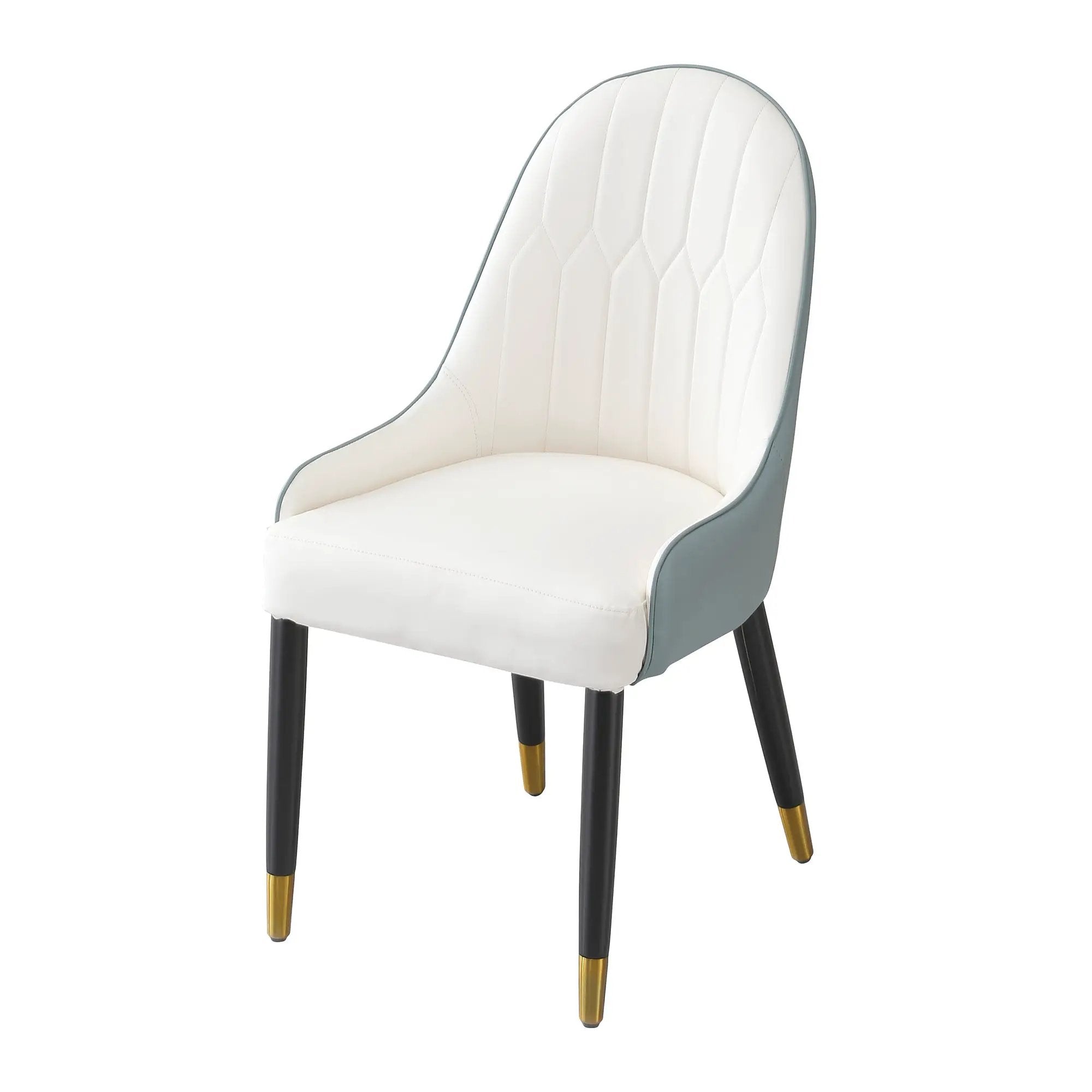 Modern Dining Chairs Set of 2 in Faux Leather by HouseOfZazla