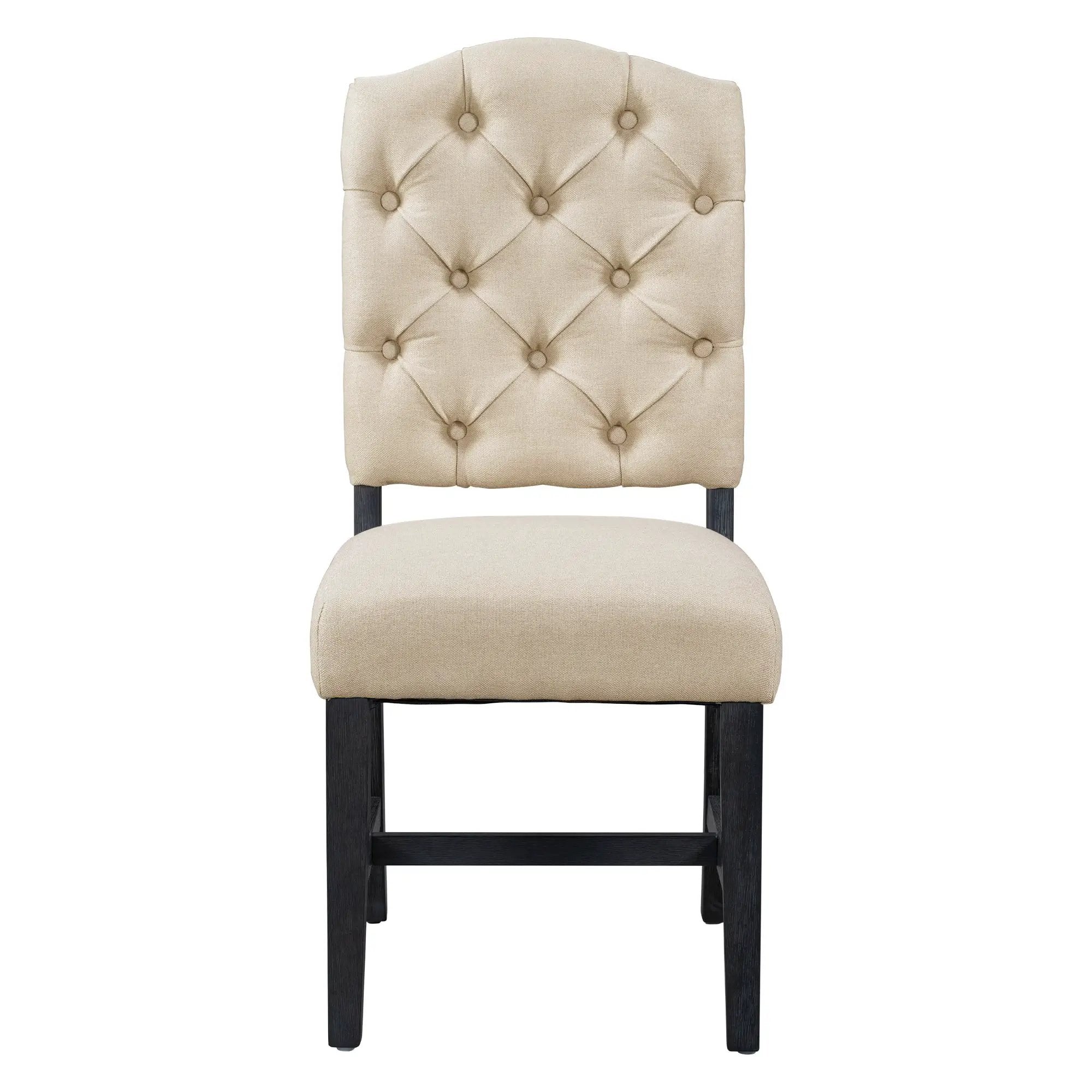 TREXM Retro Style Dining Chair Set with 4 Upholstered Chairs by HouseOfZazla