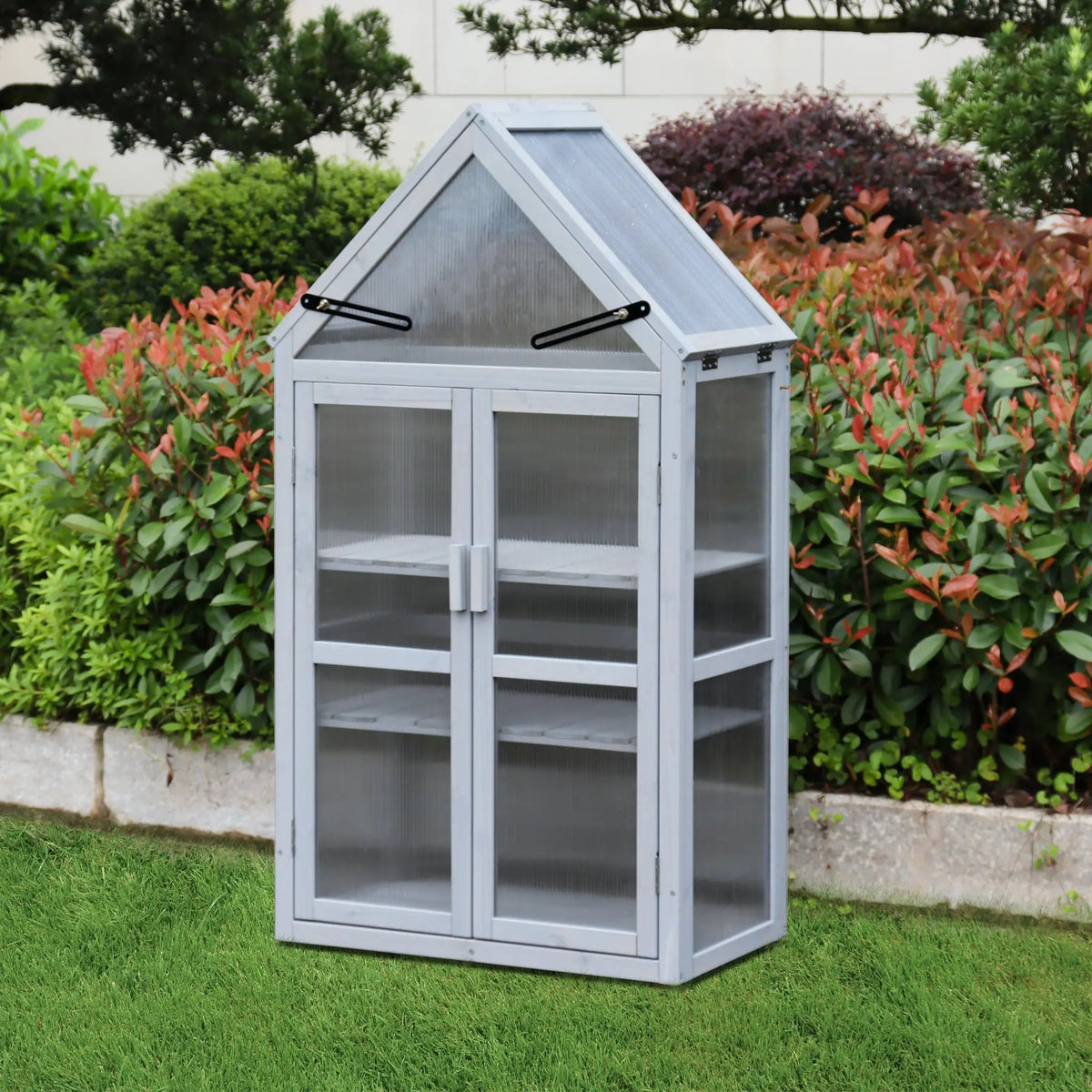Mini Greenhouse Kit - Outdoor Plant Stand, Small by HouseOfZazla