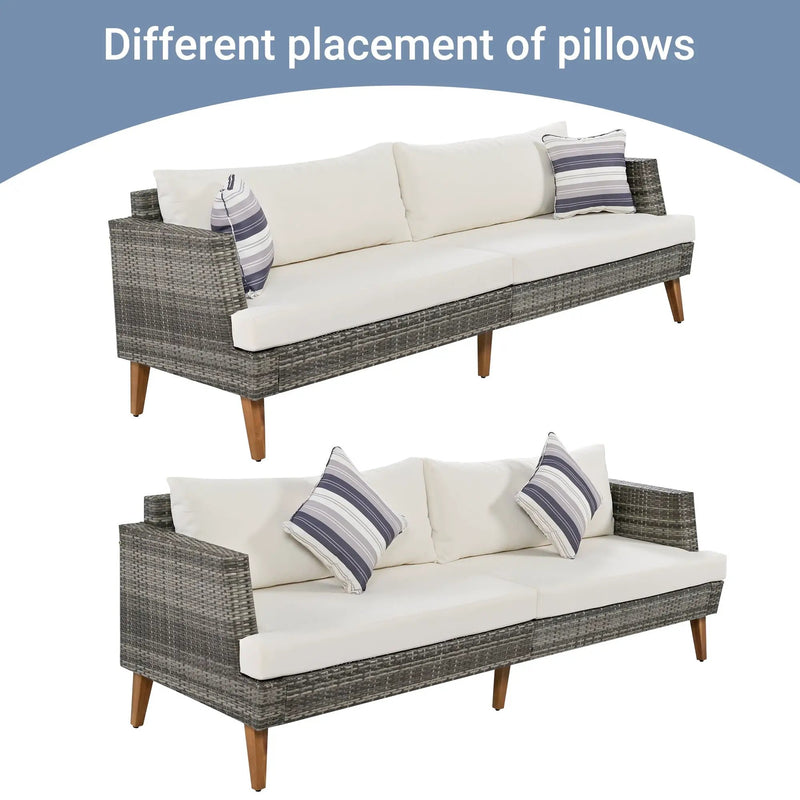 6-Piece All Weather PE Wicker Sofa Set by HouseOfZazla