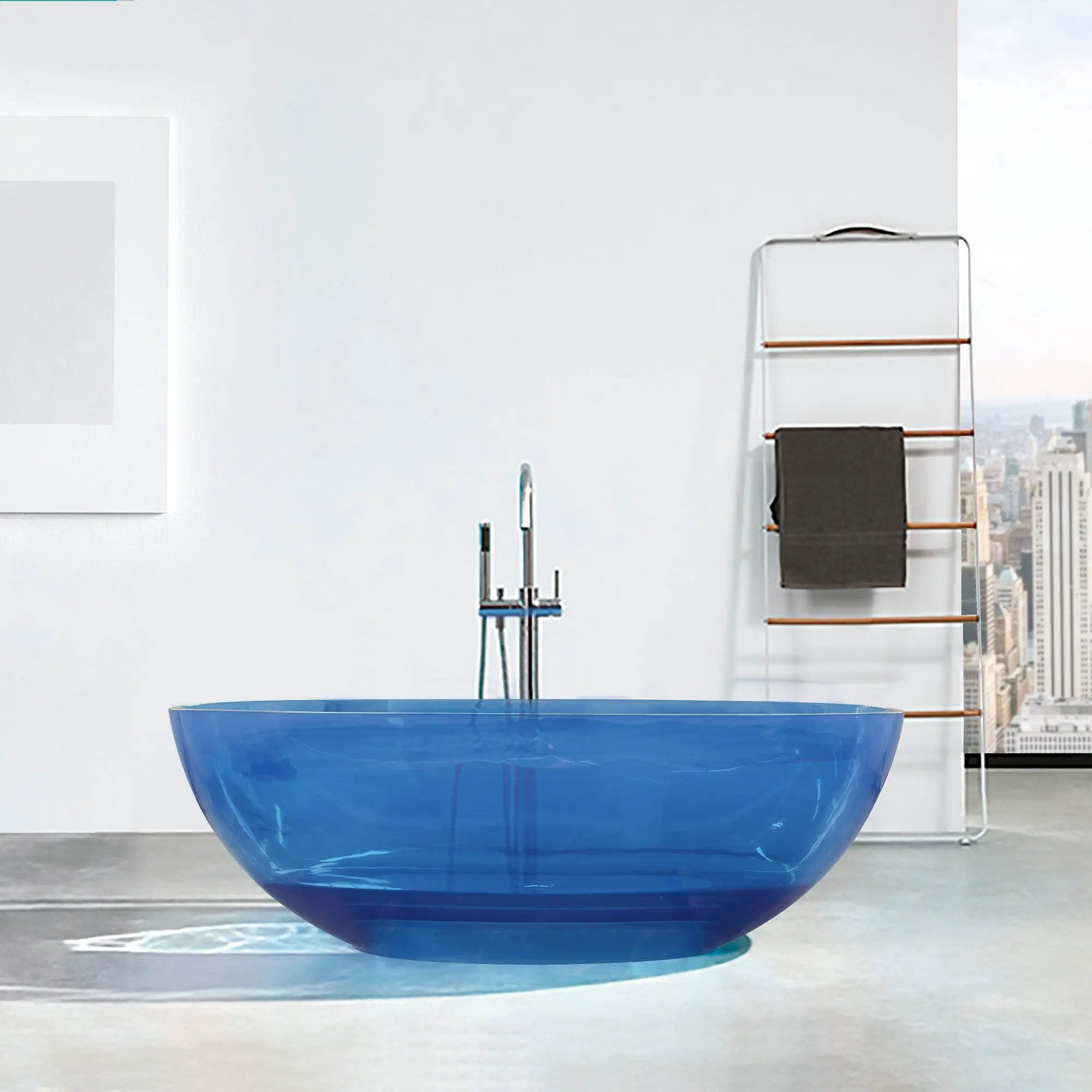 64 Inch Transparent Freestanding Bathtub by HouseOfZazla