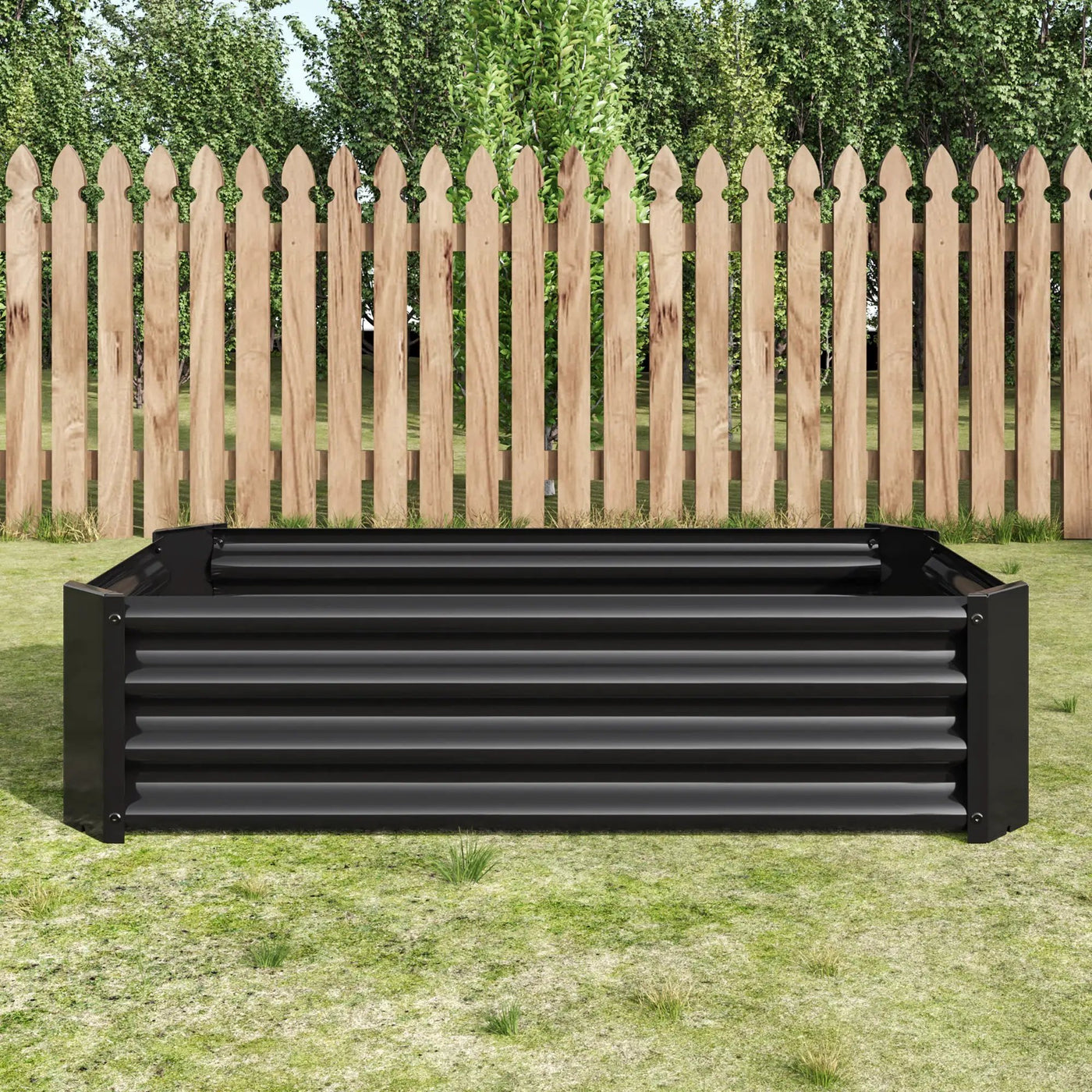 2-Piece Metal Raised Garden Bed Set by HouseOfZazla