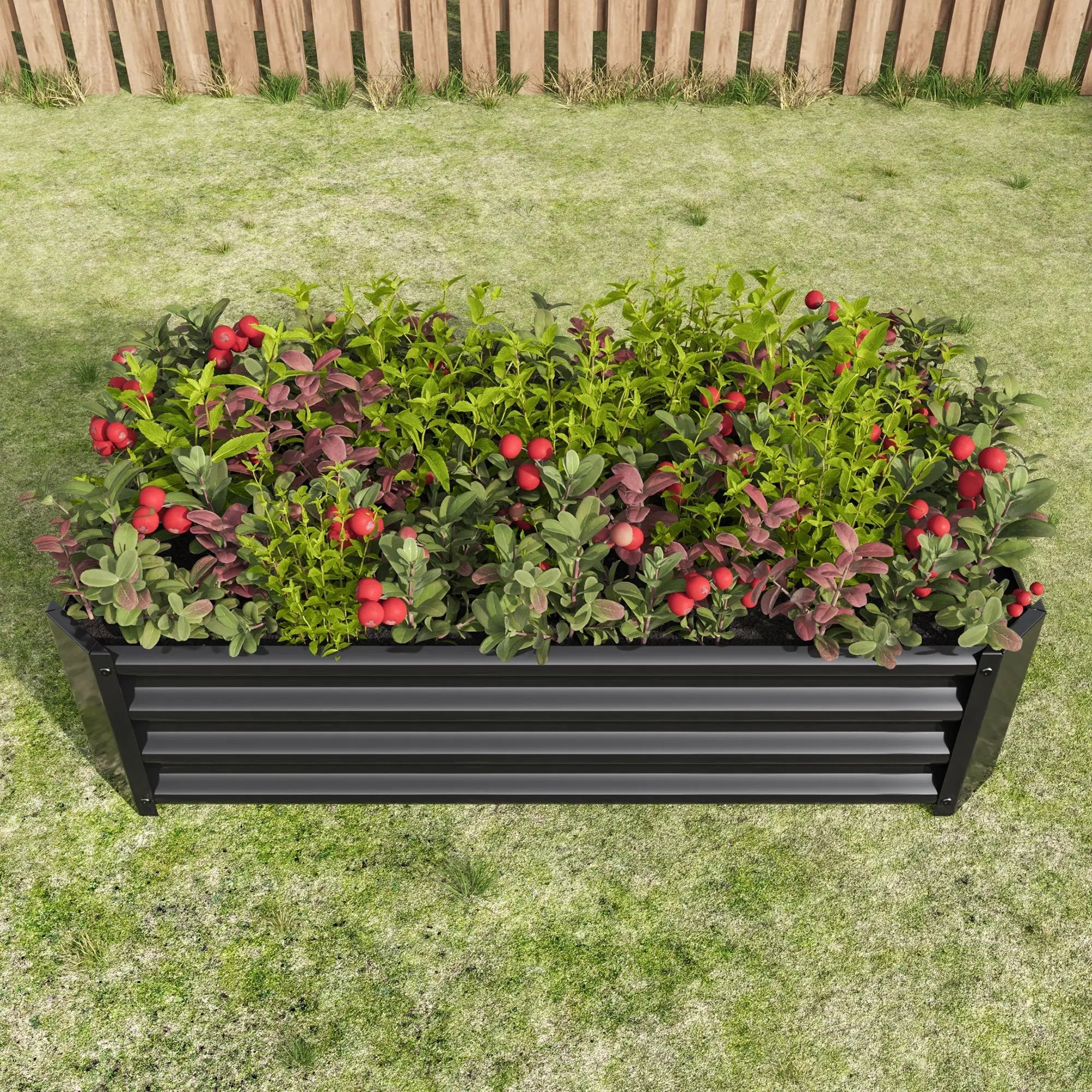 2-Piece Metal Raised Garden Bed Set by HouseOfZazla