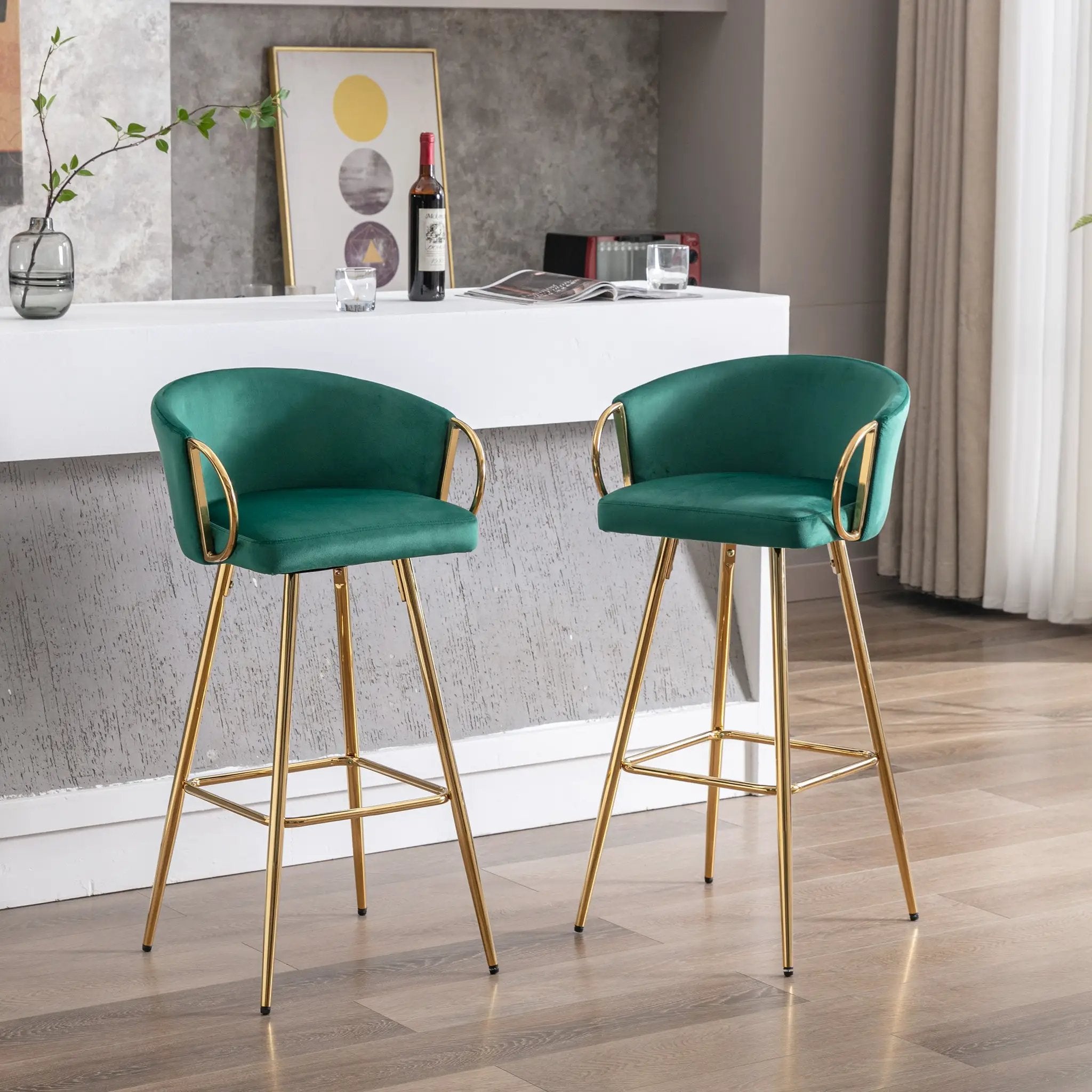 30 Inch Set of 2 Bar Stools by HouseOfZazla
