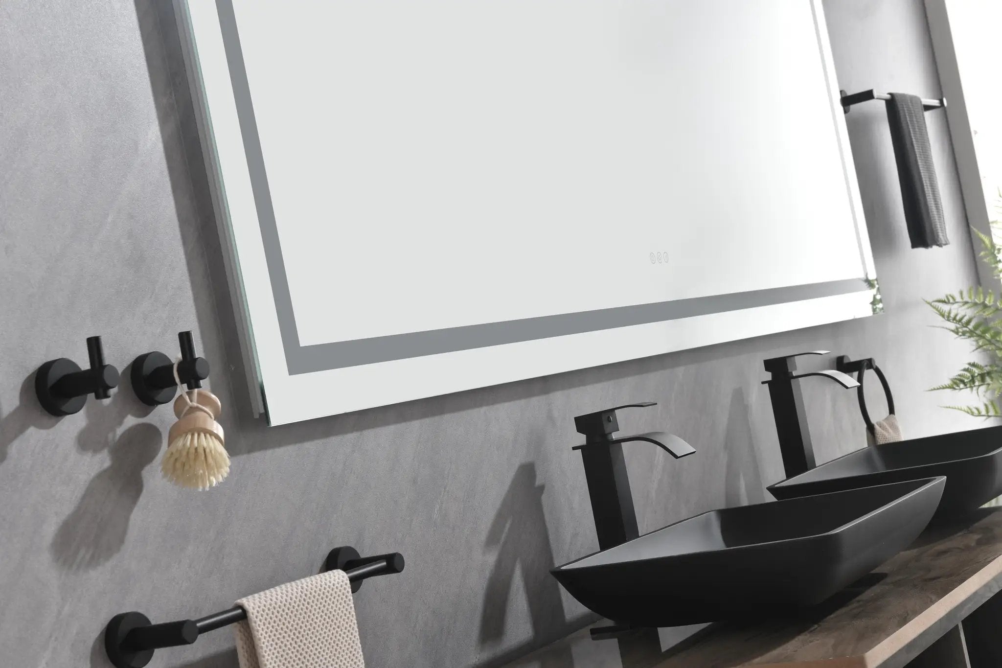 LED Bathroom Mirror 84" x 48" with Front and Backlight by HouseOfZazla