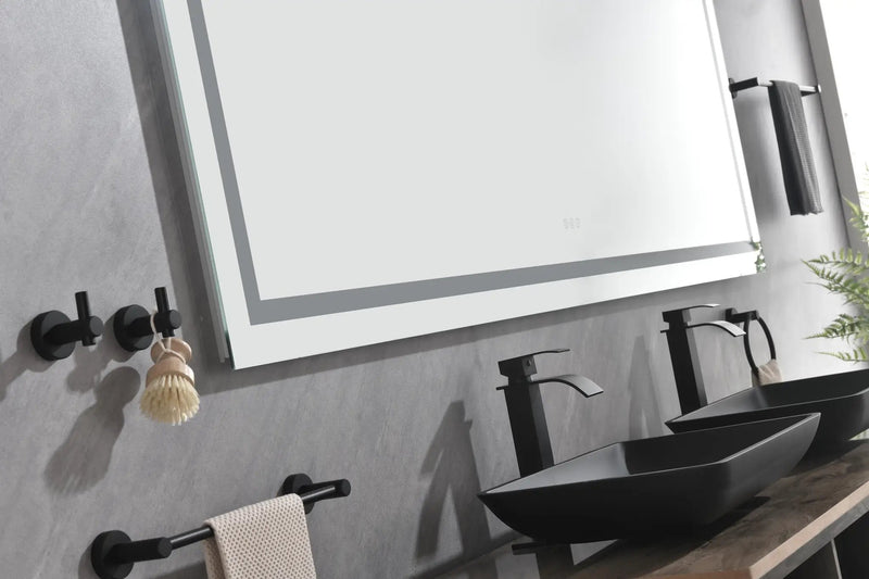 LED Bathroom Mirror 84" x 48" with Front and Backlight by HouseOfZazla