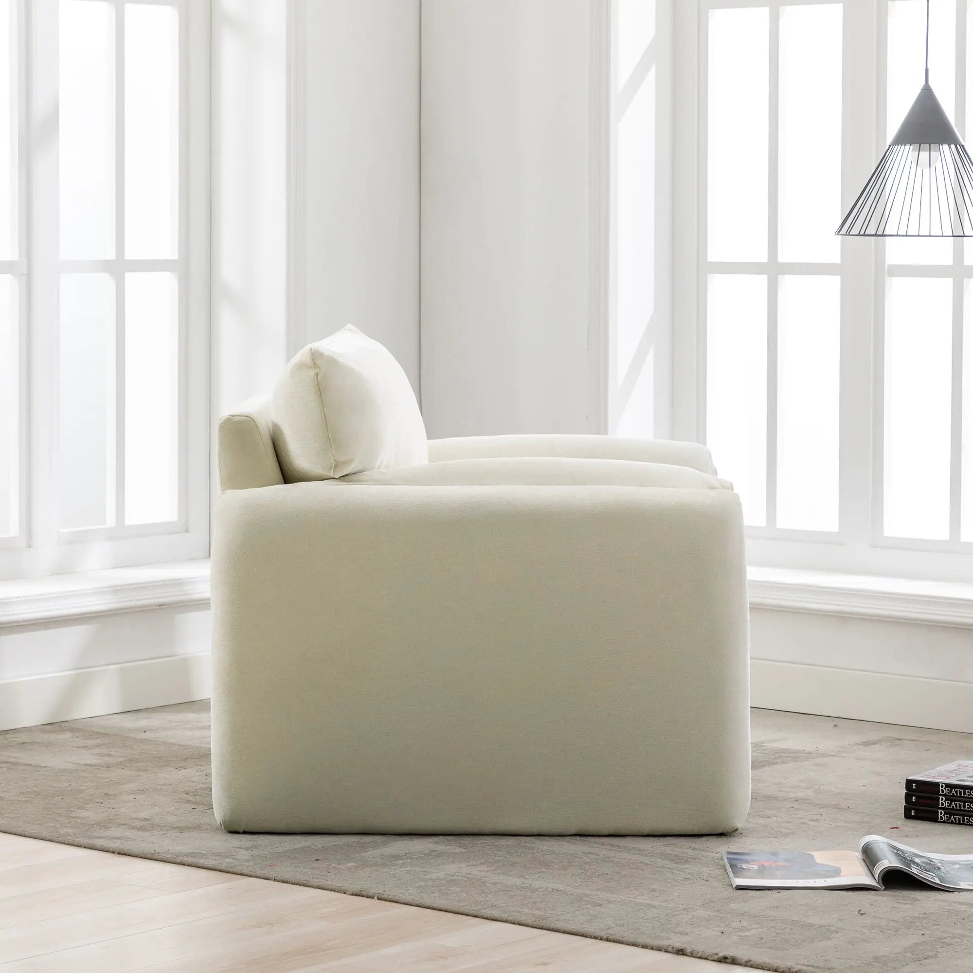 Modern Style Chenille Oversized Armchair Accent Chair by HouseOfZazla