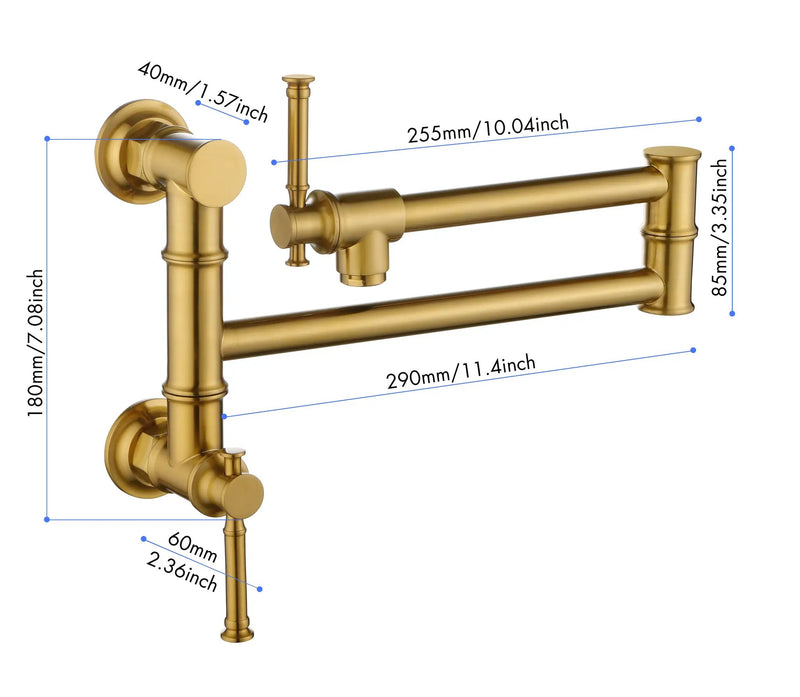 Pot Filler Faucet - Wall Mount Design by HouseOfZazla