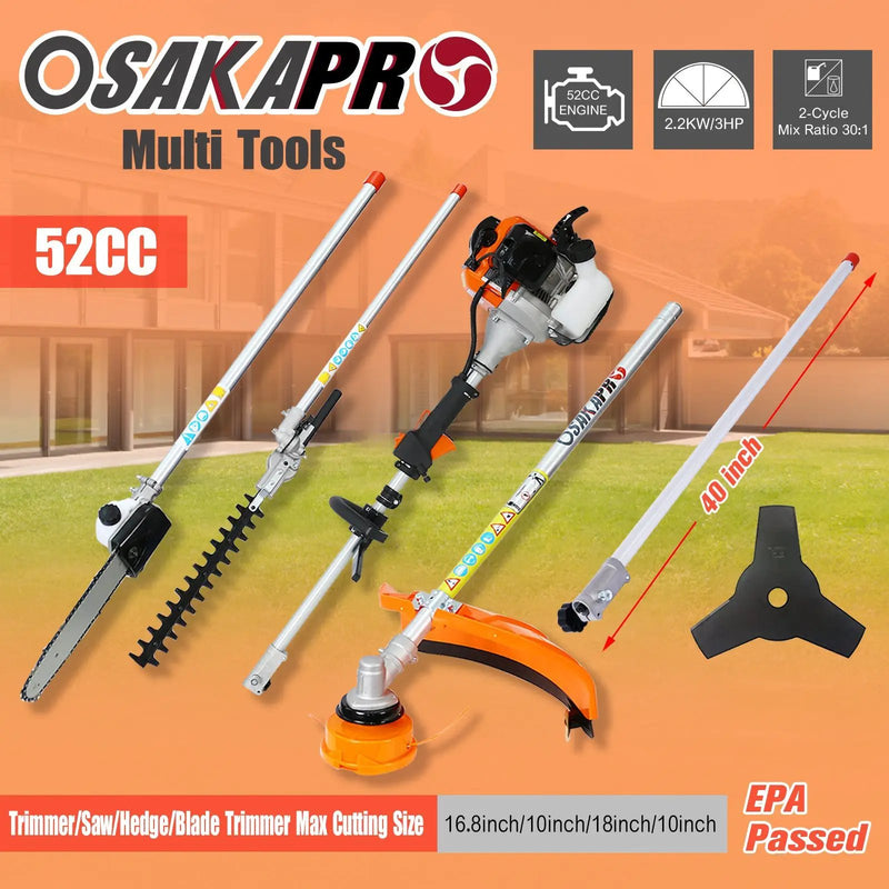 12 in 1 Multi-Functional Trimming Tool, 52CC 2-Cycle by HouseOfZazla