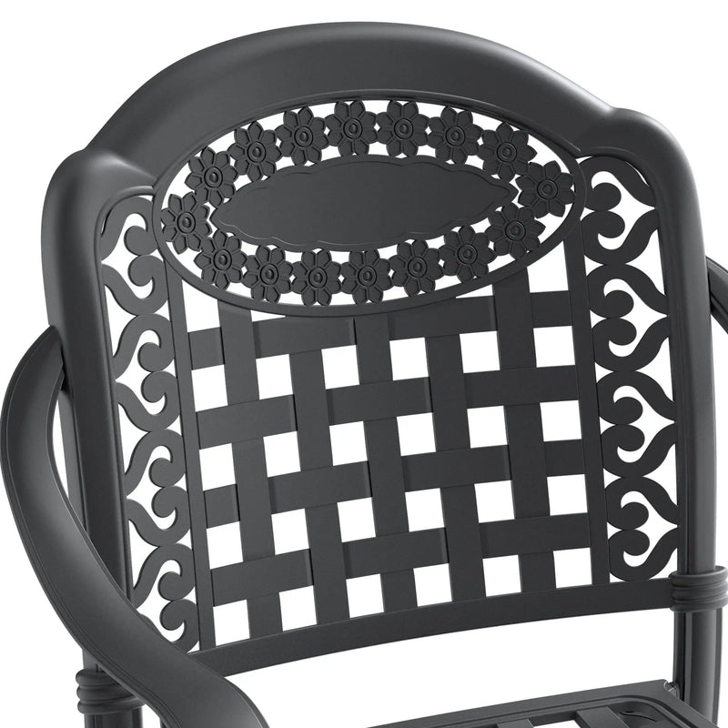 5-Piece Cast Aluminum Patio Furniture Set with Cushions by HouseOfZazla