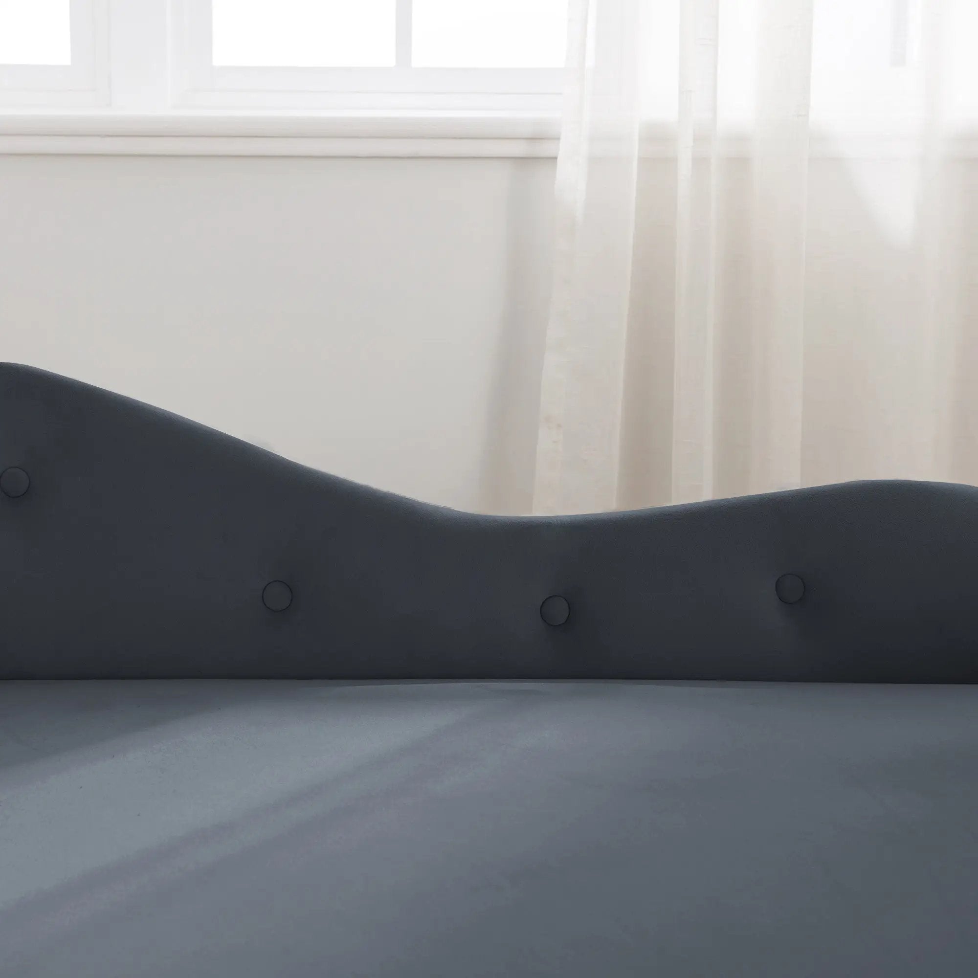Black Velvet Chaise Lounge by HouseOfZazla