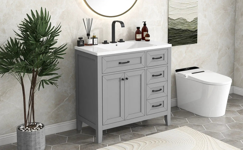 36" Bathroom Vanity with Sink Combo by HouseOfZazla