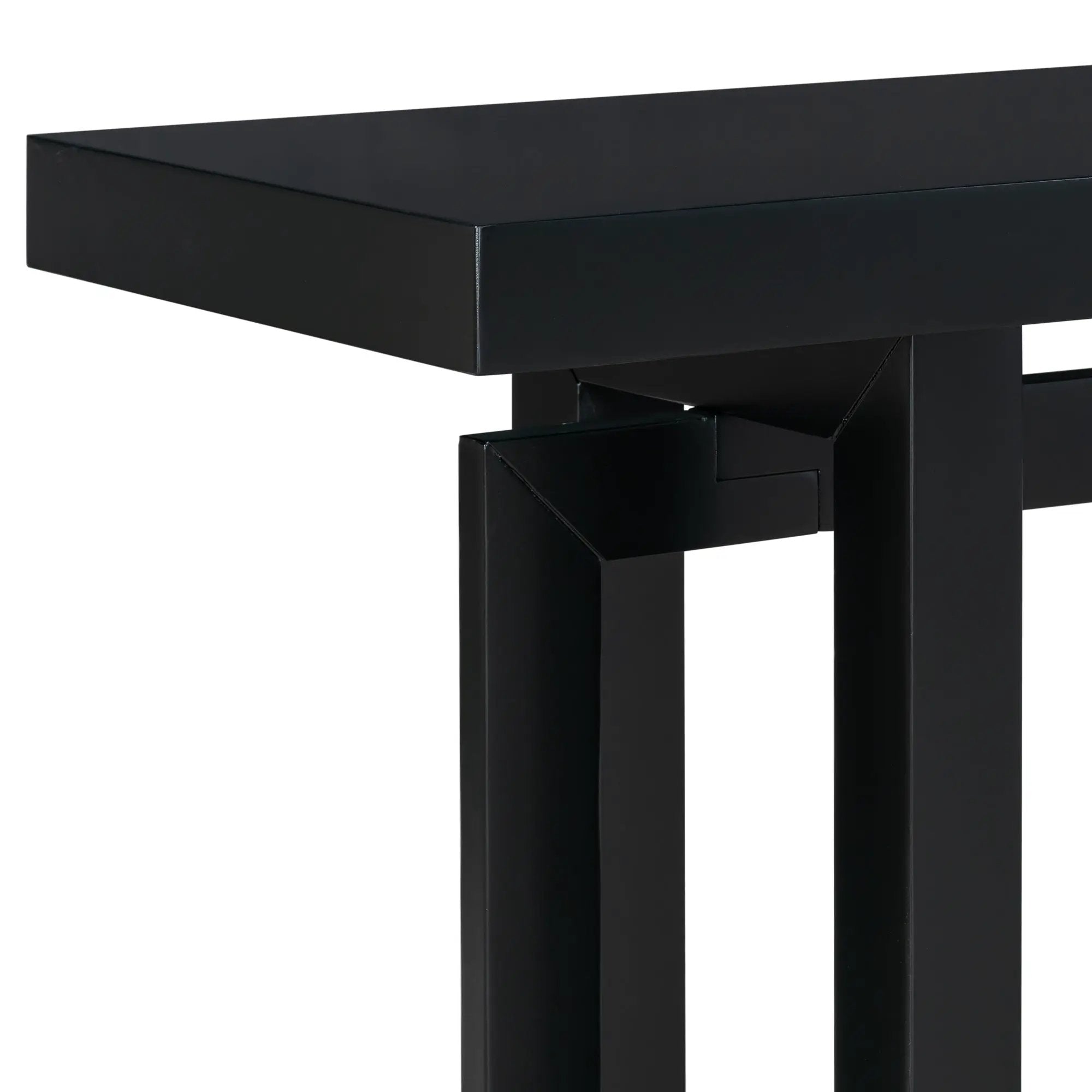 U Style 59.1'' Painted Entryway Table with Pine Veneer by HouseOfZazla