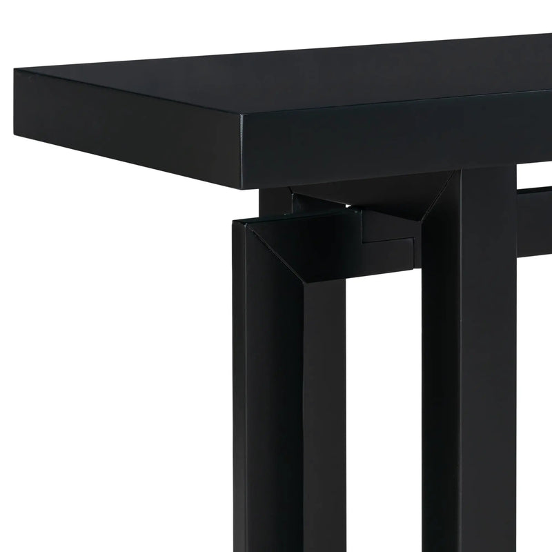 U Style 59.1'' Painted Entryway Table with Pine Veneer by HouseOfZazla