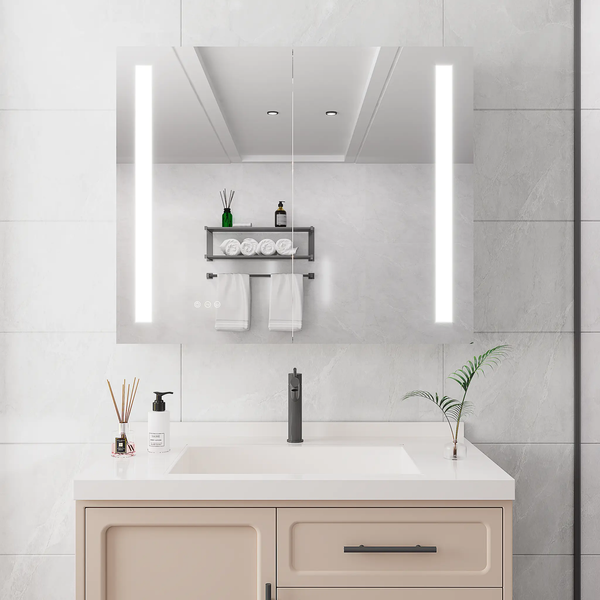 36 x 30 Inch Medicine Cabinet with LED Vanity Mirror