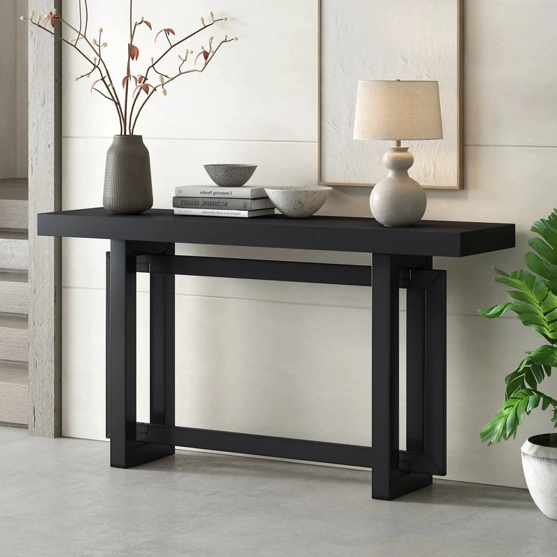 U Style 59.1'' Painted Entryway Table with Pine Veneer by HouseOfZazla
