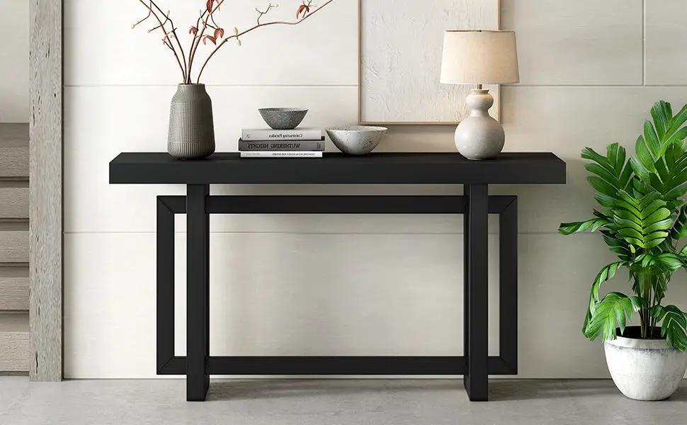 U Style 59.1'' Painted Entryway Table with Pine Veneer by HouseOfZazla