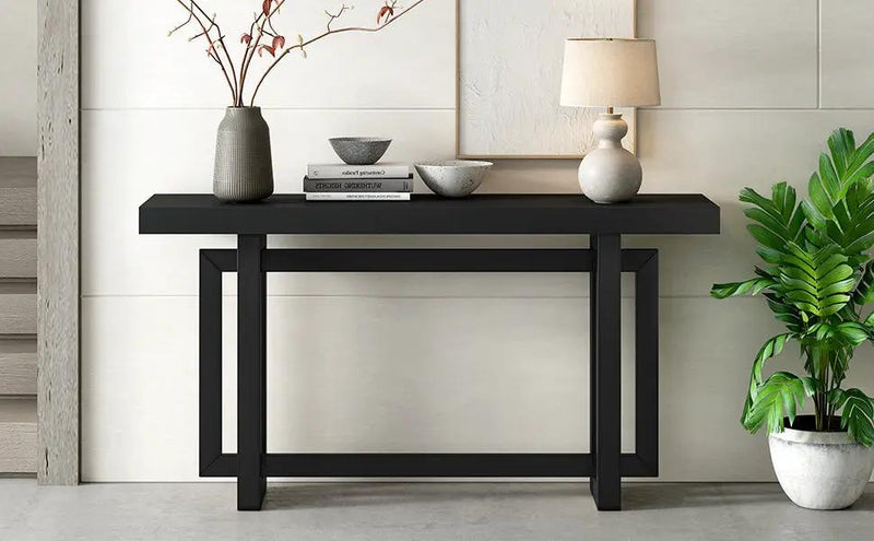 U Style 59.1'' Painted Entryway Table with Pine Veneer by HouseOfZazla