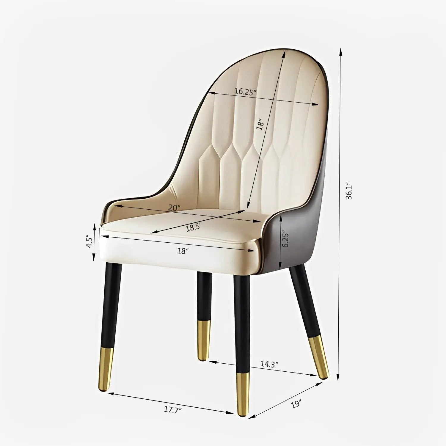 Dining Chair with PU Leather by HouseOfZazla