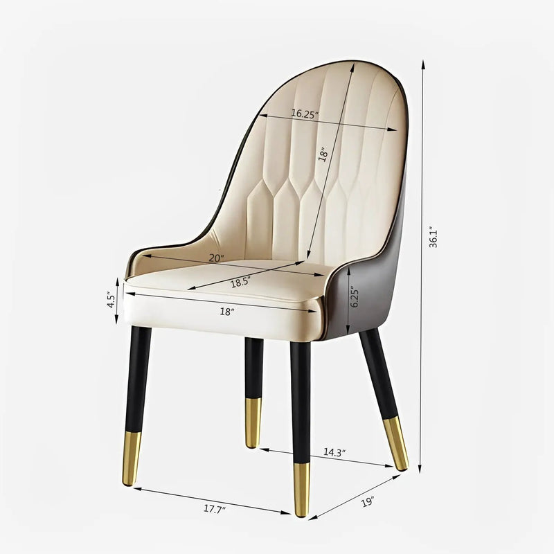 Dining Chair with PU Leather by HouseOfZazla