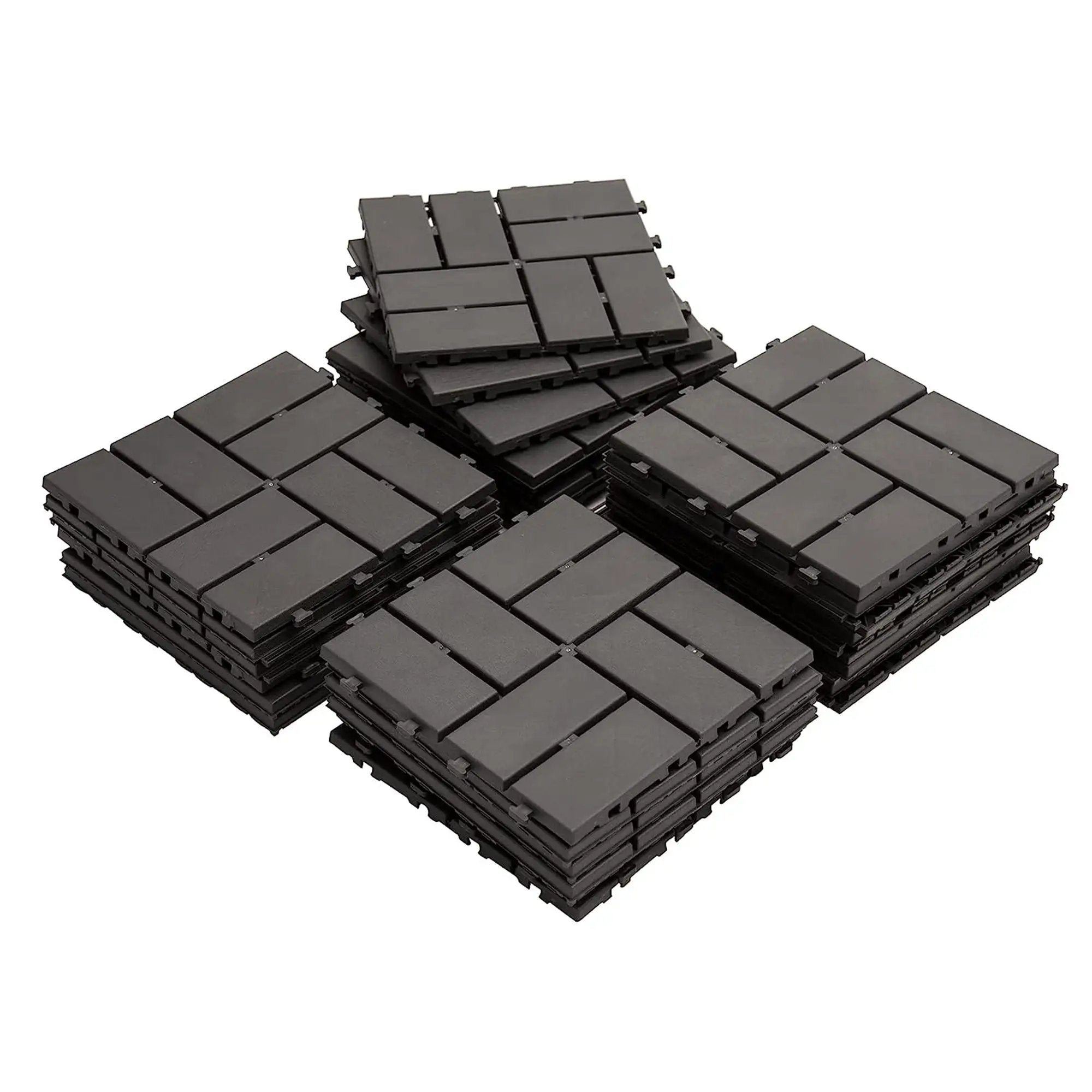 Patio Interlocking Deck Tiles - 12x12 Composite Decking Tiles by HouseOfZazla