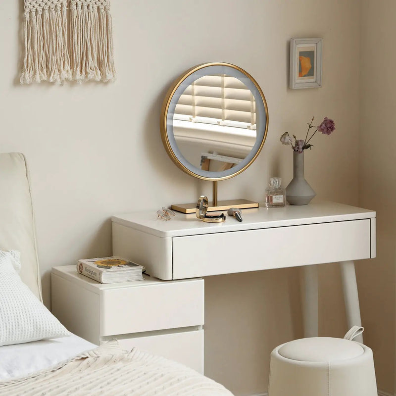 Solid Liriodendron Wood Dresser Table with Stool by HouseOfZazla
