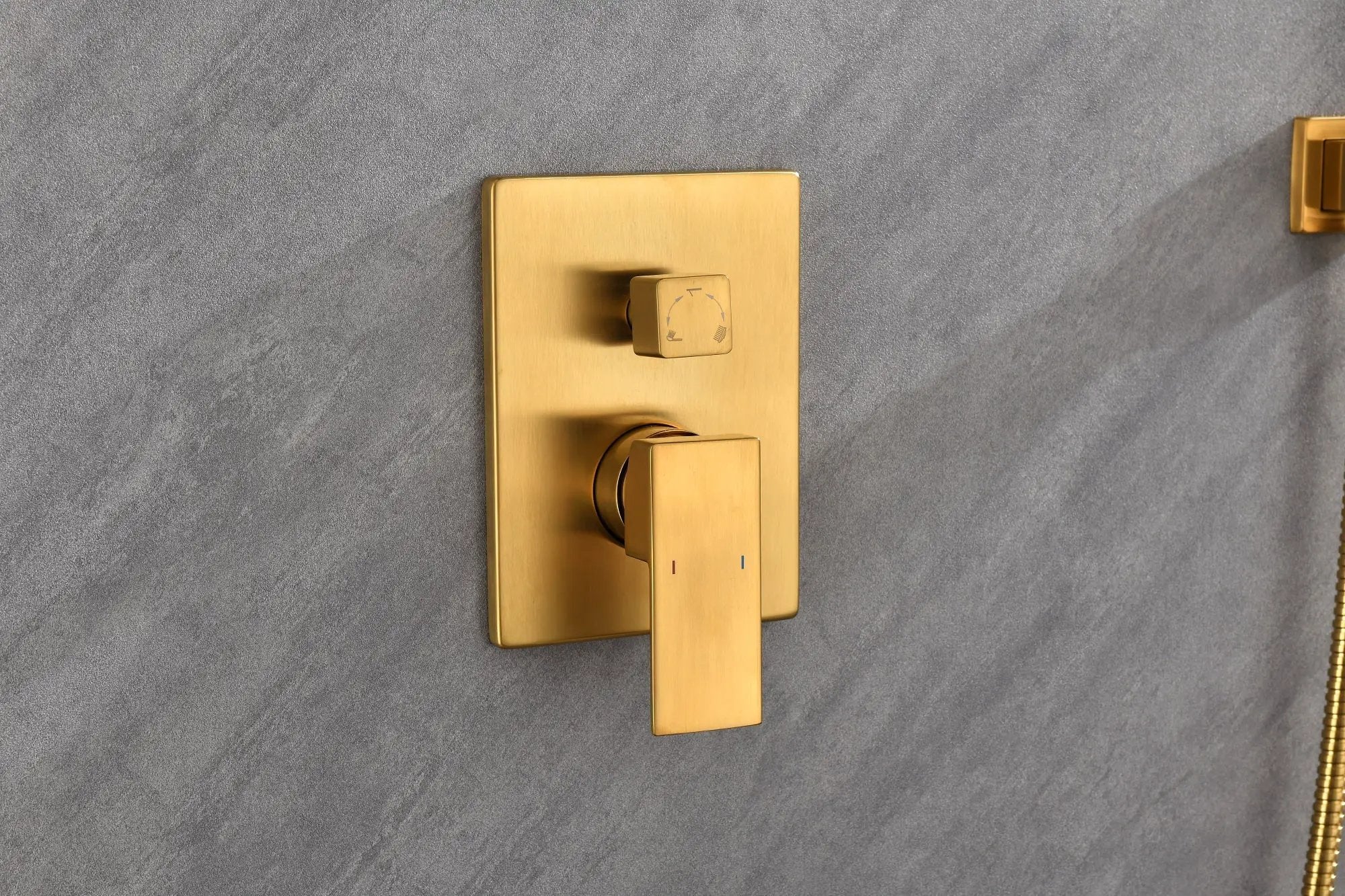 Wall Mounted Shower System with Handheld and Rainfall Head by HouseOfZazla