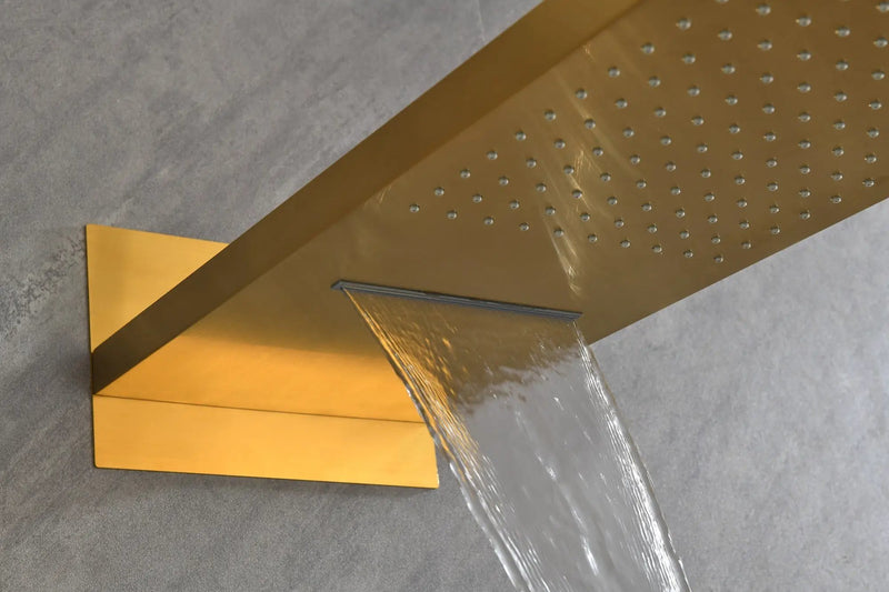 Wall Mounted Shower System with Handheld and Rainfall Head by HouseOfZazla