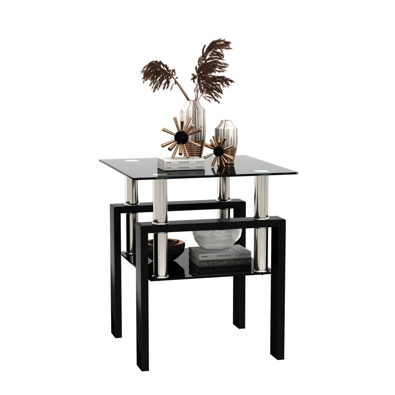 1-Piece Modern Tempered Glass Coffee Table, photo 4 of 10
