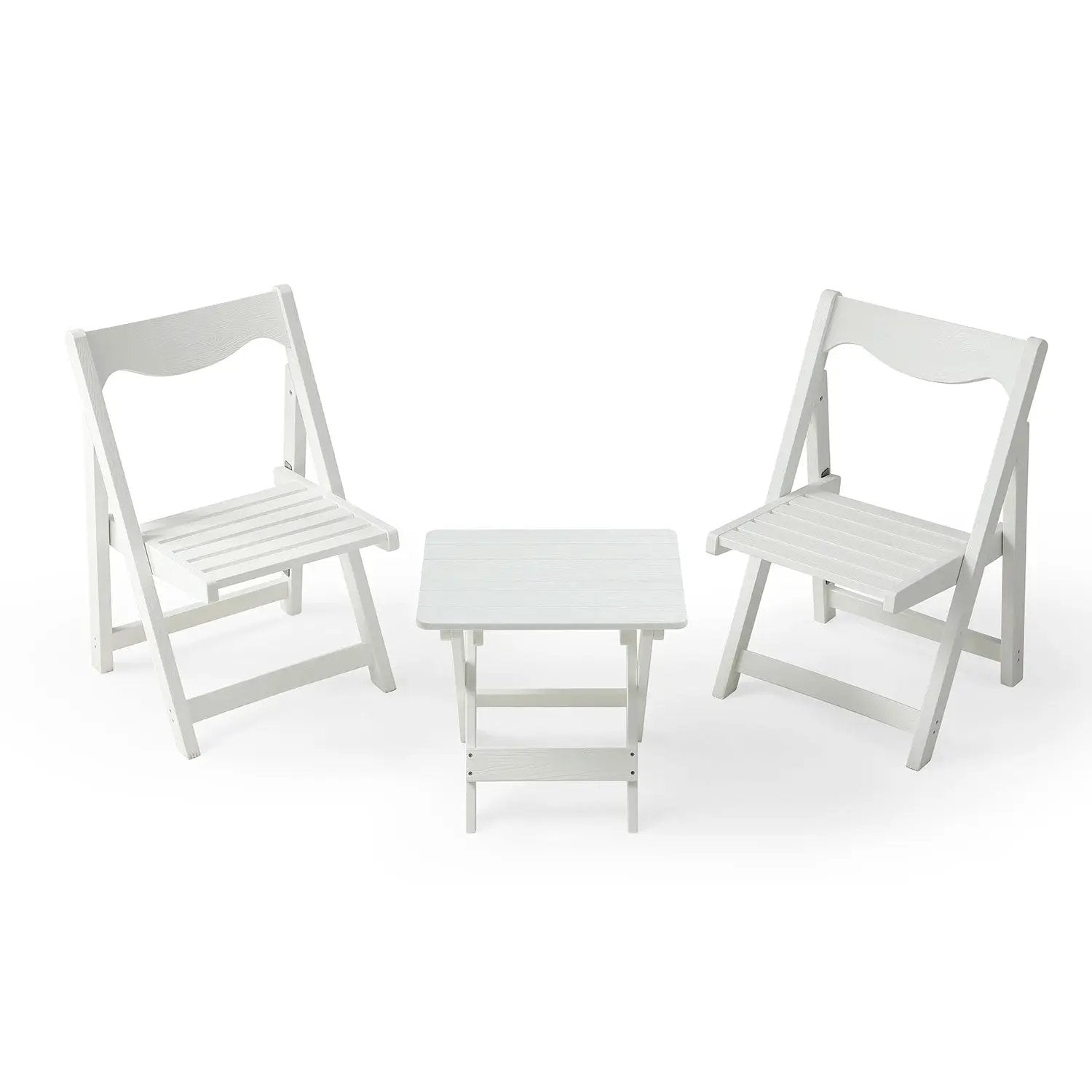 HIPS Foldable Small Table and Chair Set with 2 Chairs and Rectangular Table by HouseOfZazla