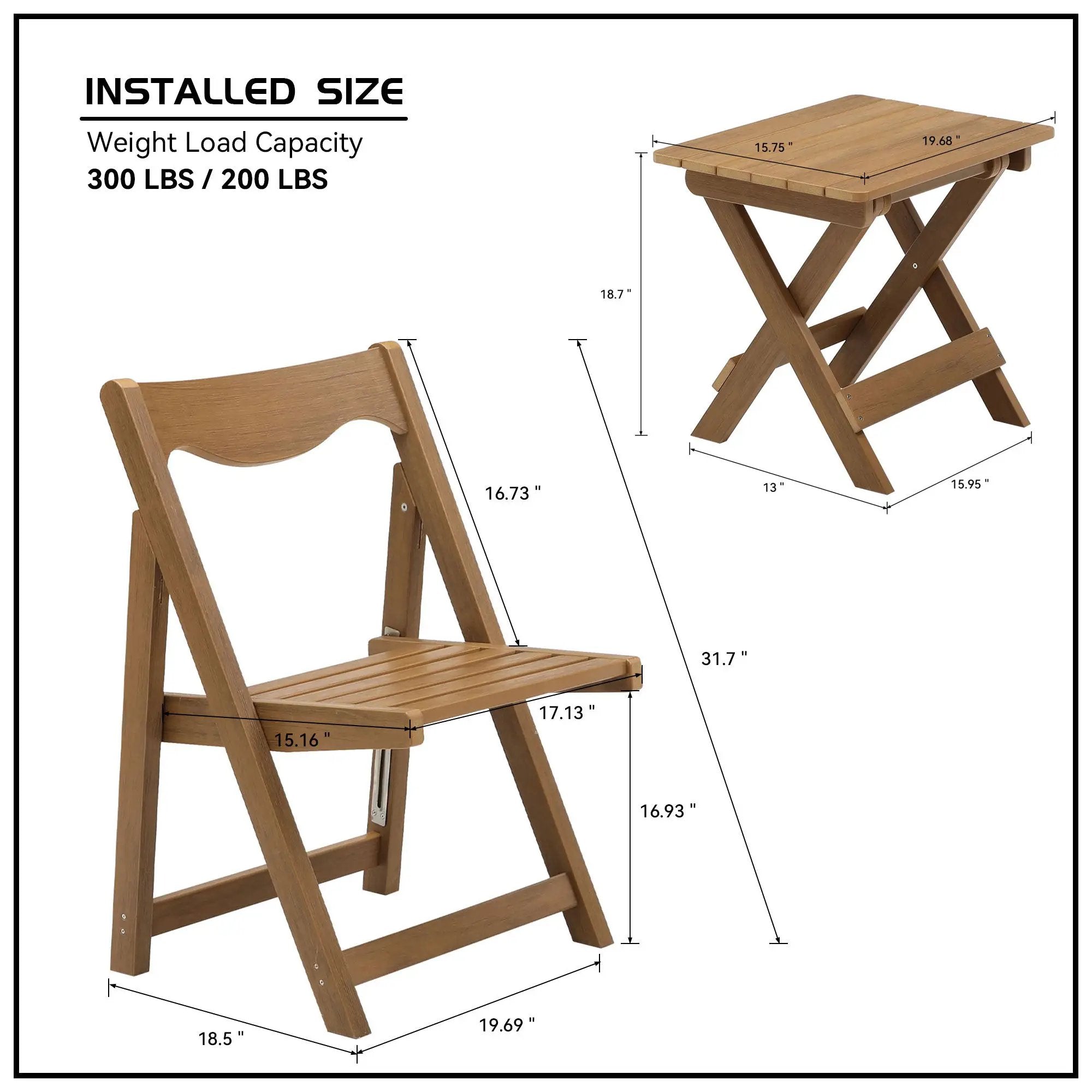 HIPS Material Outdoor Bistro Set by HouseOfZazla