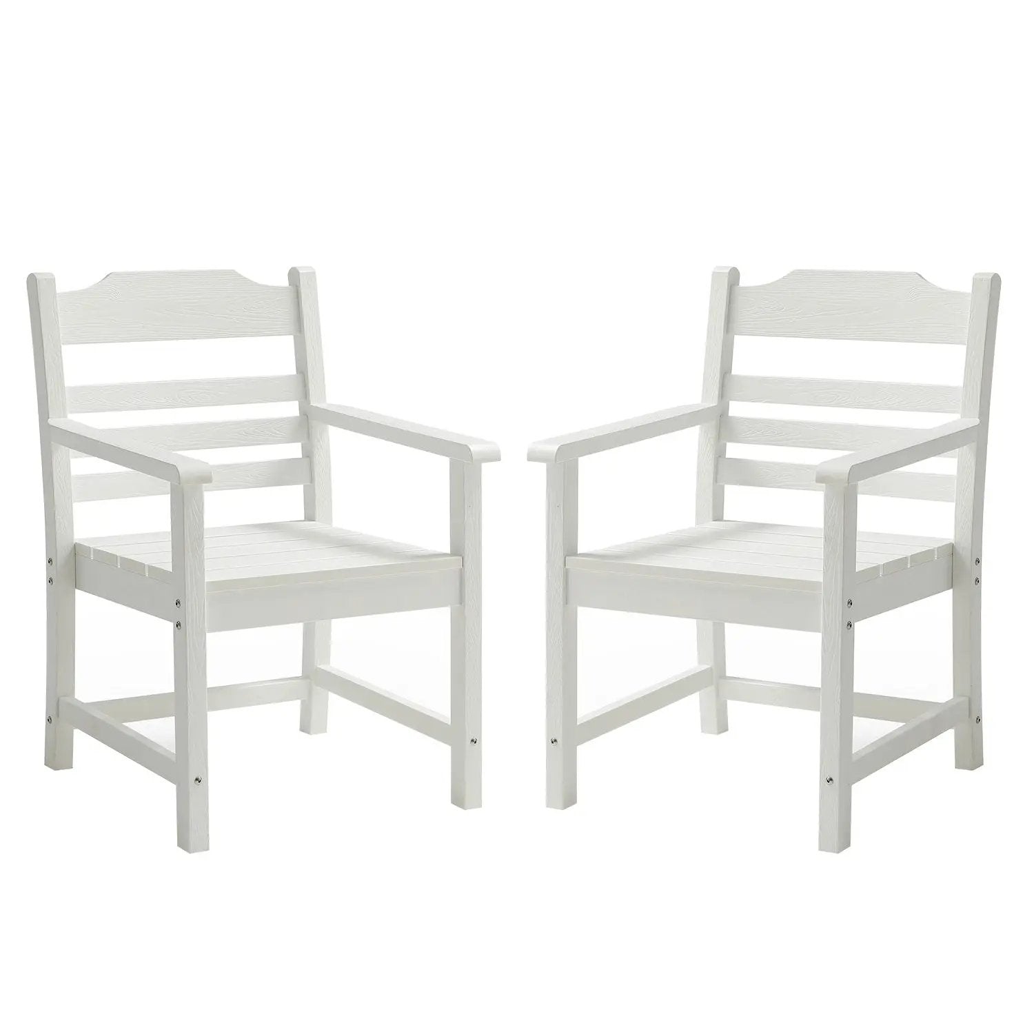 Patio Dining Chair with Armset Set of 2, Pure by HouseOfZazla