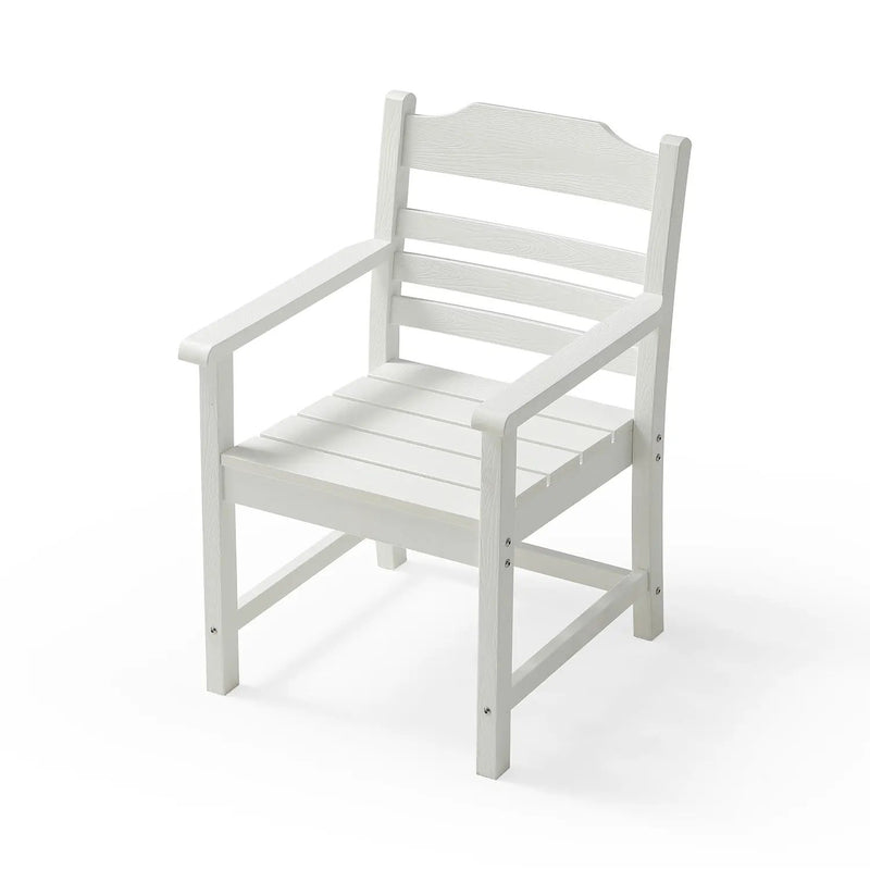 Patio Dining Chair with Armset Set of 2, Pure by HouseOfZazla