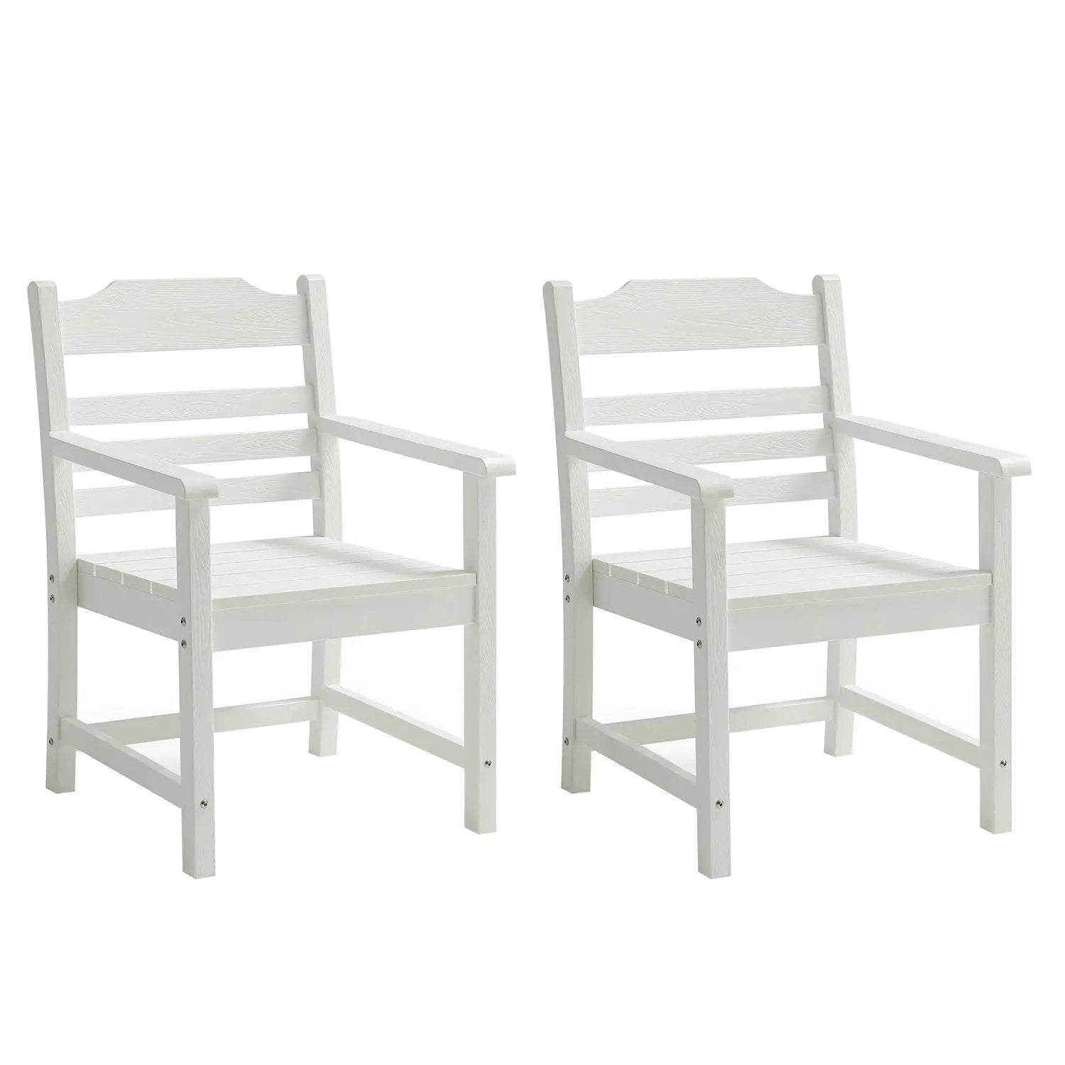 Patio Dining Chair with Armset Set of 2, Pure by HouseOfZazla