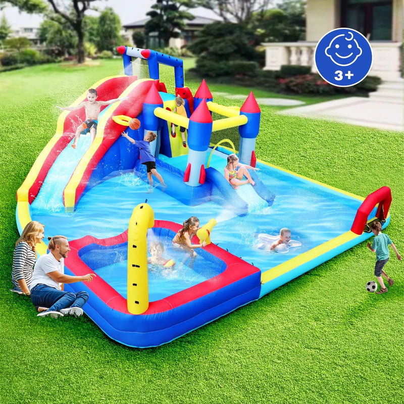 10 in1 Inflatable Slide Water Park and Bouncing House by HouseOfZazla