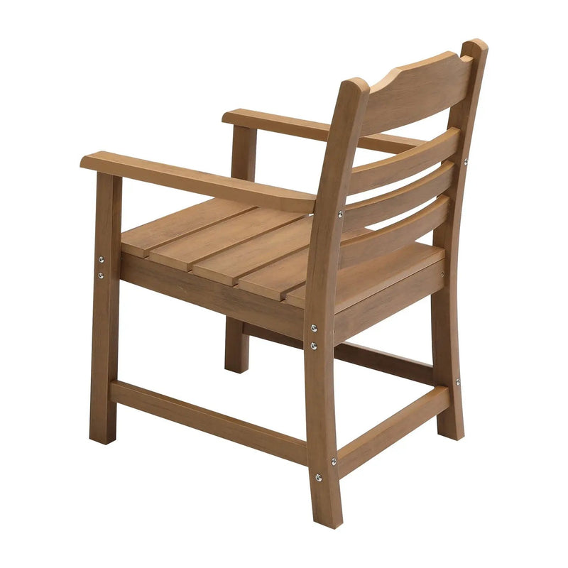 Patio Dining Chair with Armset Set of 2 - HIPS Material by HouseOfZazla