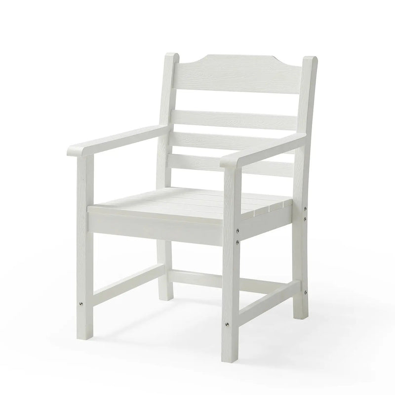Patio Dining Chair with Armset Set of 2, Pure by HouseOfZazla
