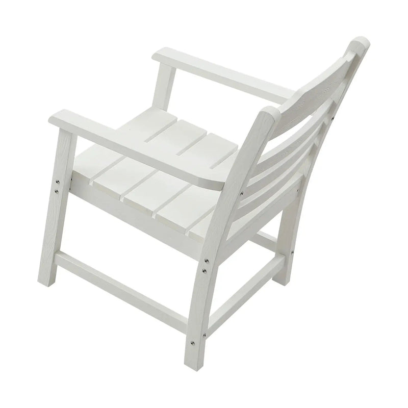 Patio Dining Chair with Armset Set of 2, Pure by HouseOfZazla