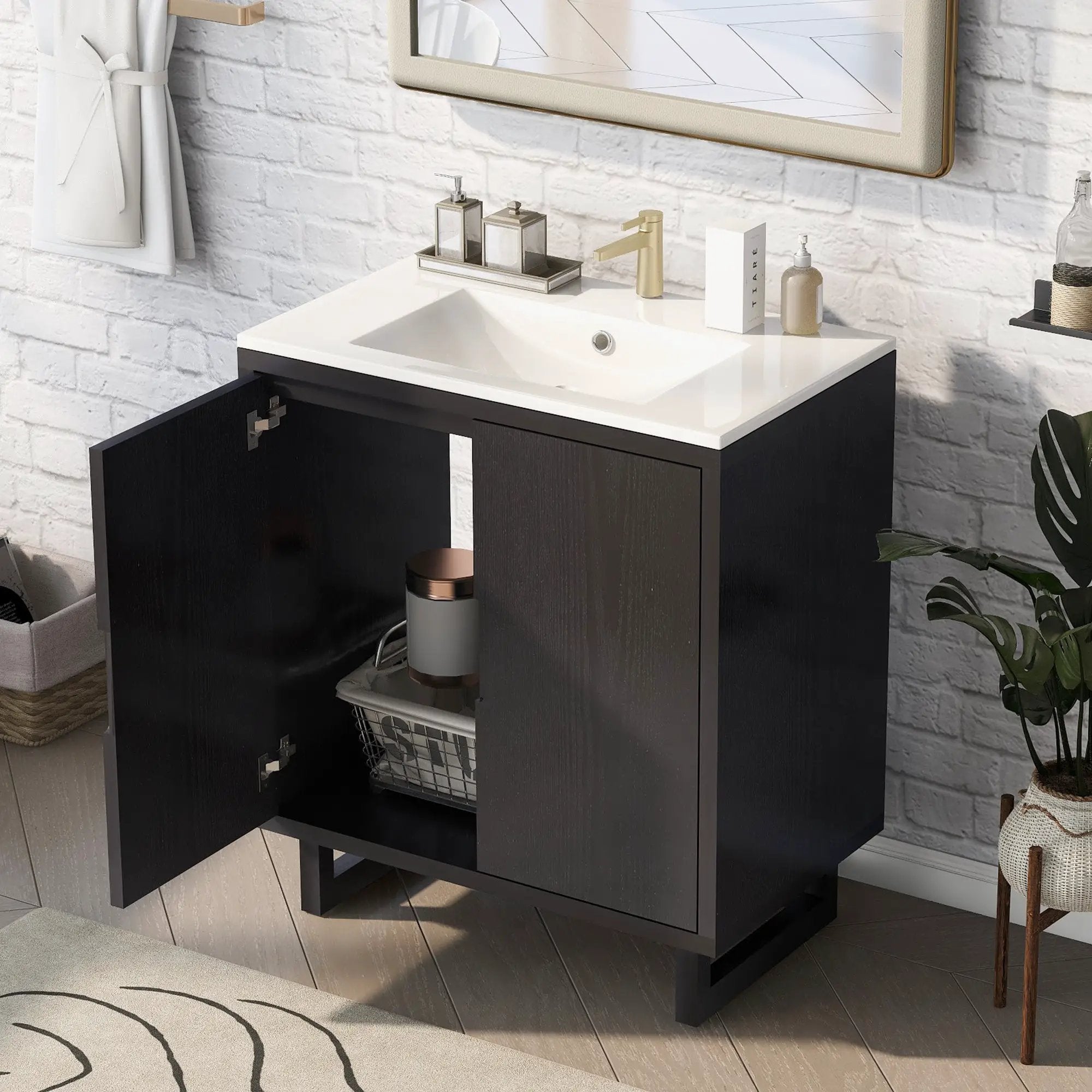 30" Bathroom Vanity Set with Sink by HouseOfZazla