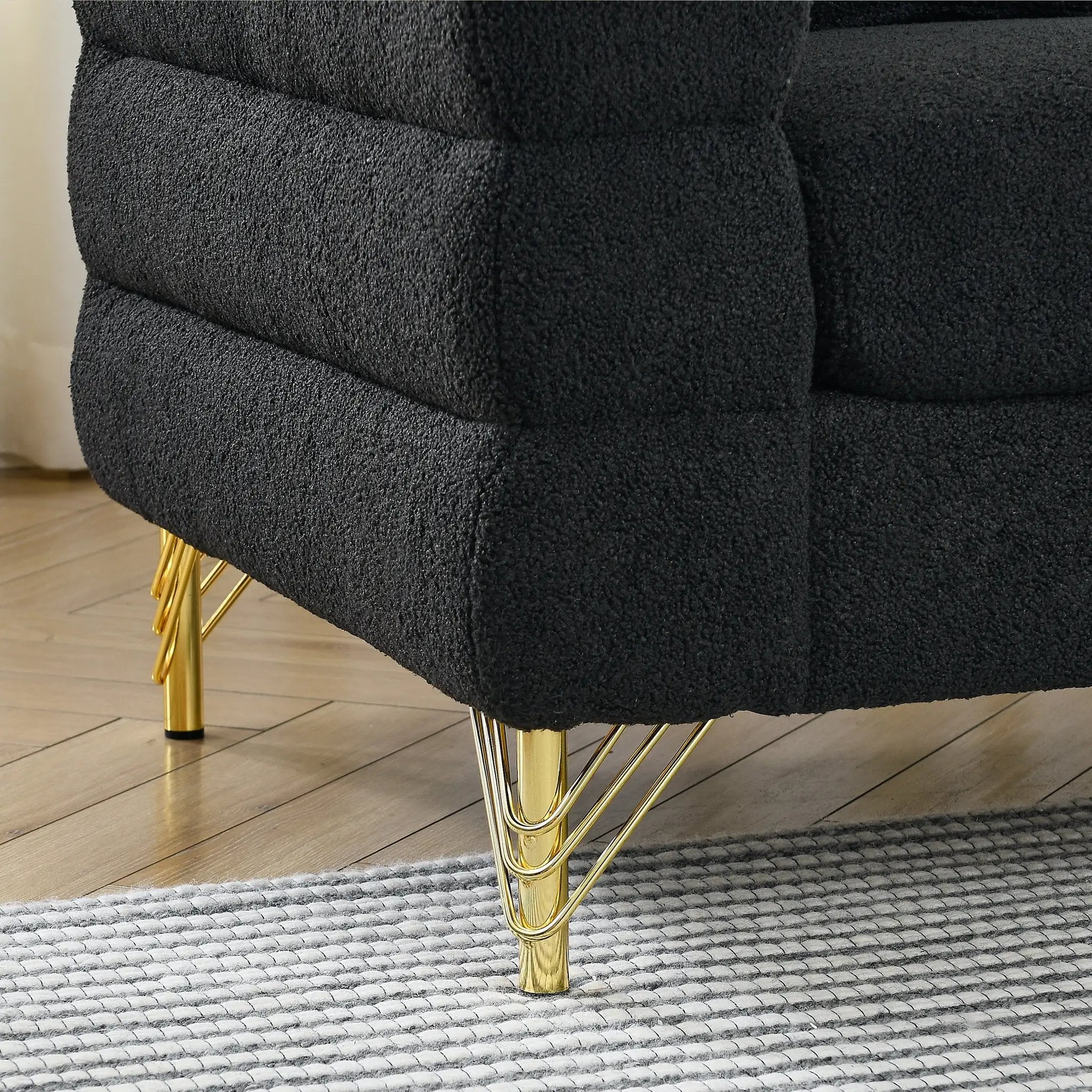 60-Inch Oversized 2-Seater Sectional Sofa by HouseOfZazla