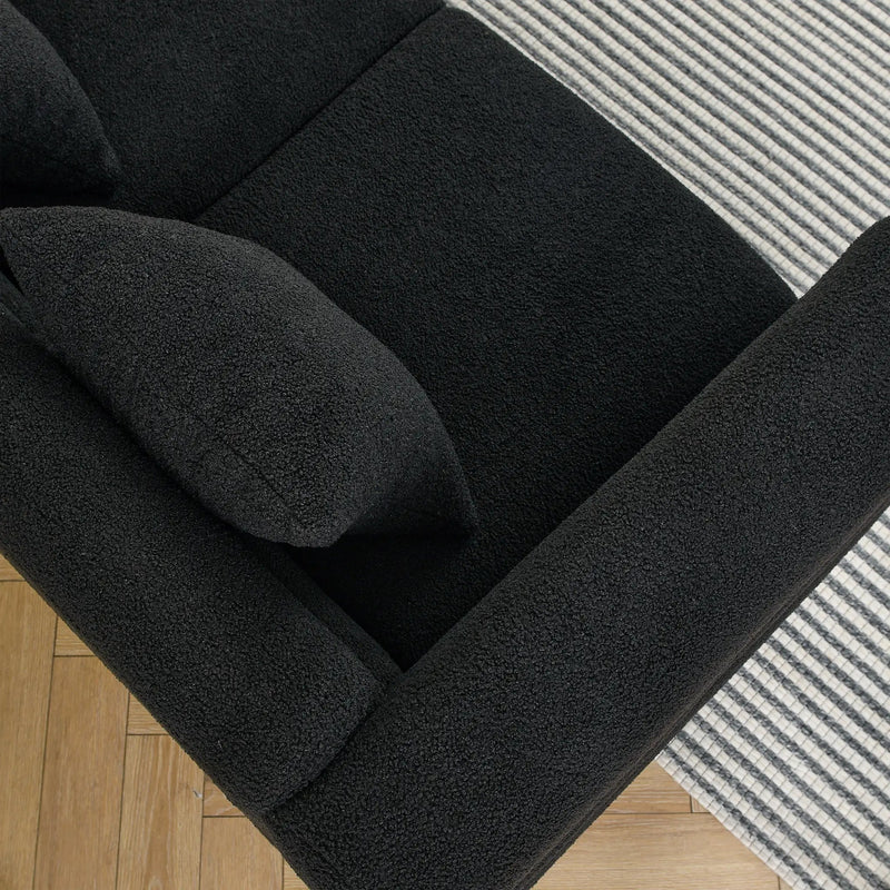 60-Inch Oversized 2-Seater Sectional Sofa by HouseOfZazla