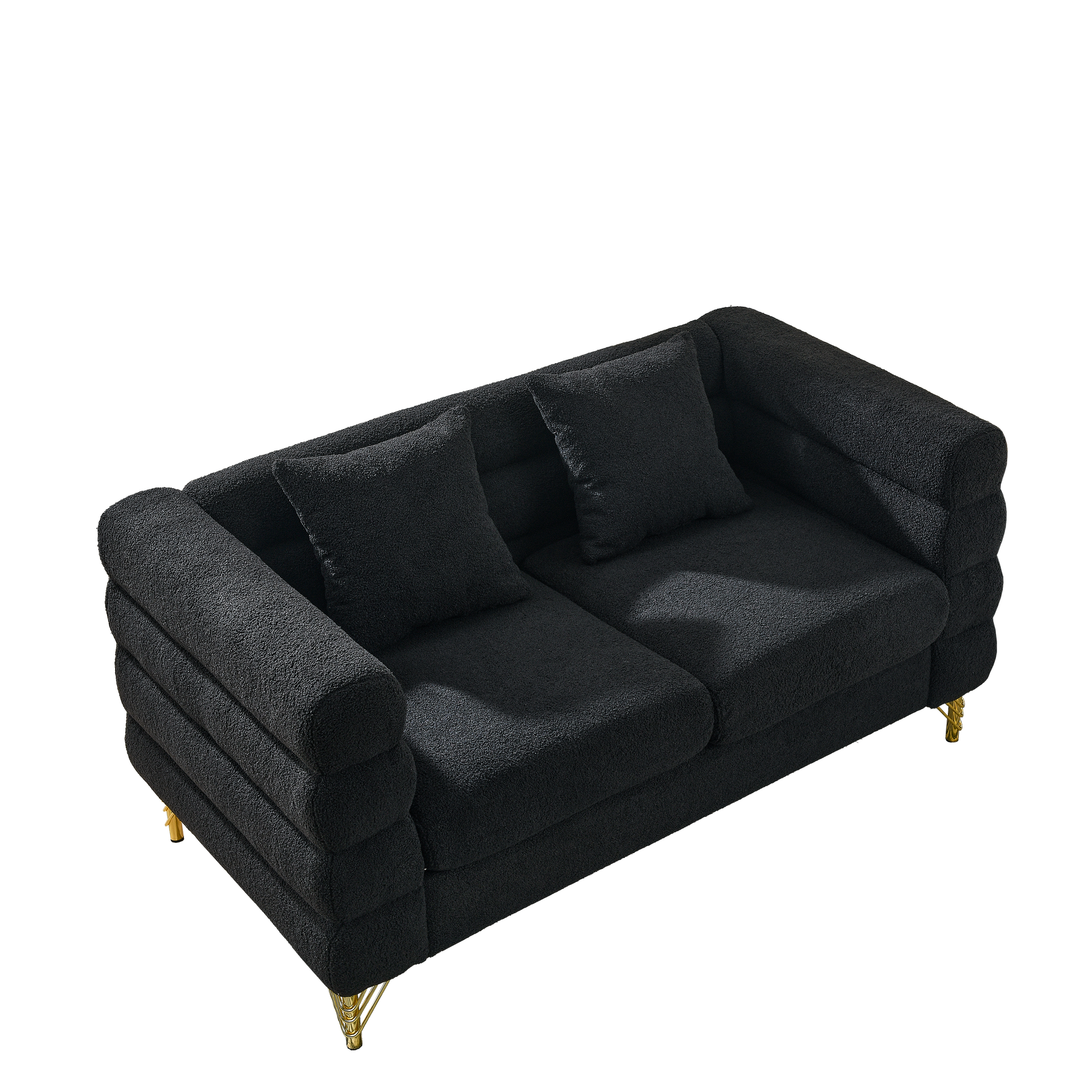 60-Inch Oversized 2-Seater Sectional Sofa by HouseOfZazla