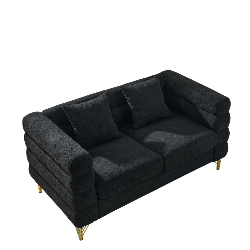 60-Inch Oversized 2-Seater Sectional Sofa by HouseOfZazla