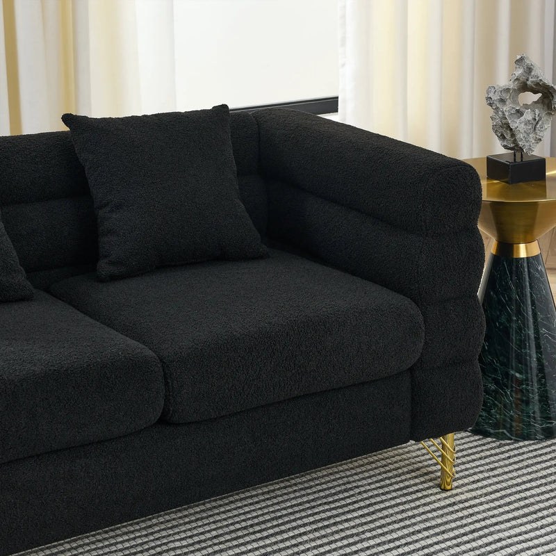 60-Inch Oversized 2-Seater Sectional Sofa by HouseOfZazla