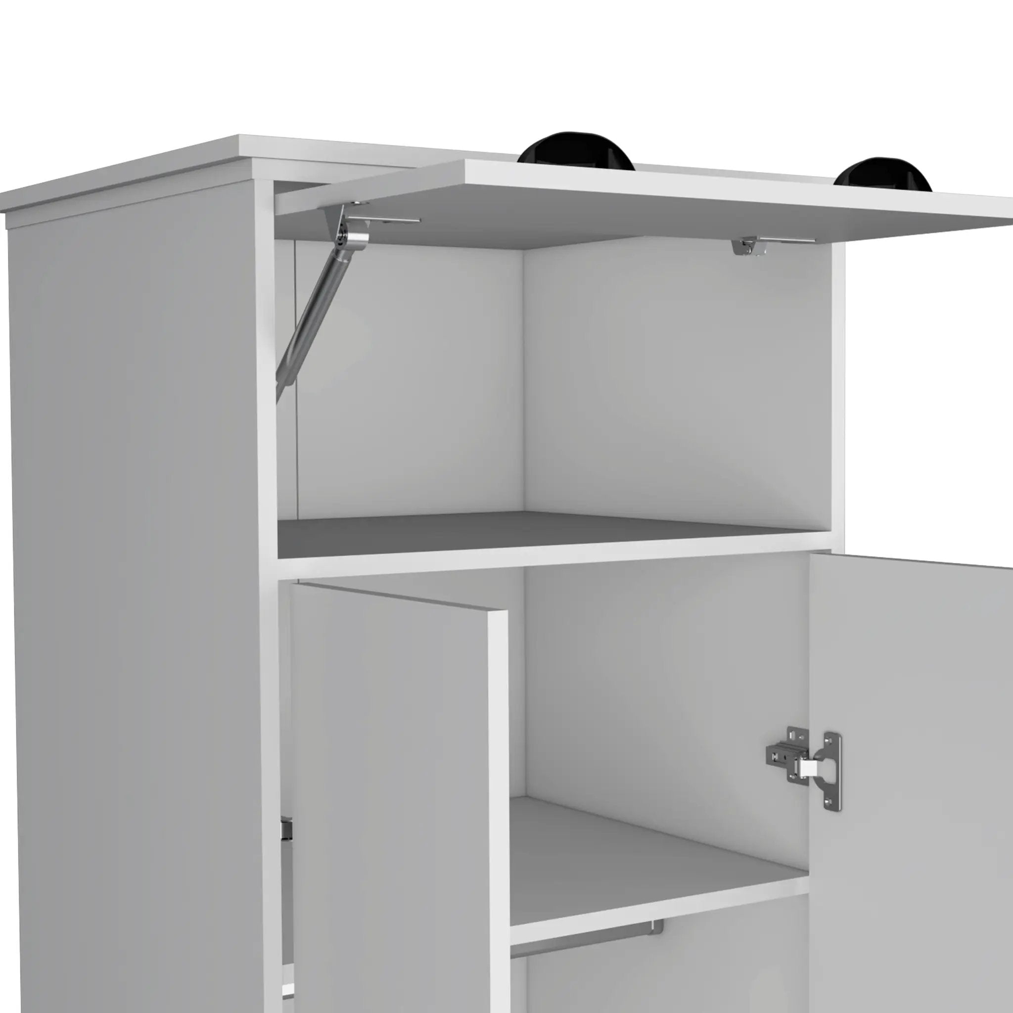 Dresser-Closet with Upper Storage Covered with 1 Door by HouseOfZazla