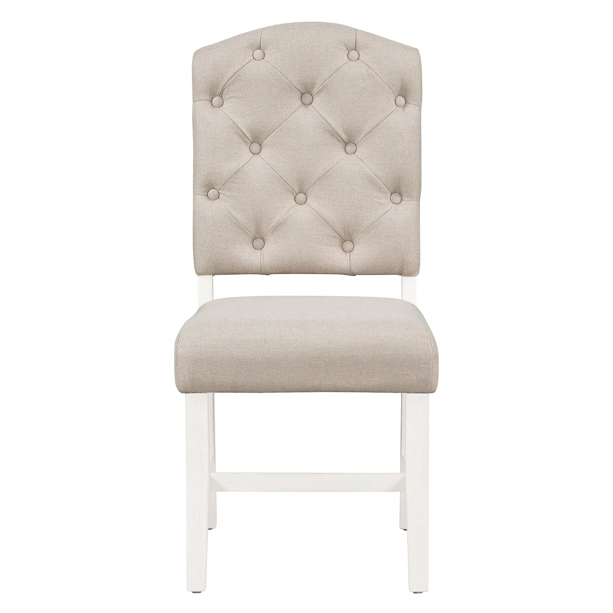 TREXM Retro Style Dining Chair Set with 4 Upholstered Chairs by HouseOfZazla