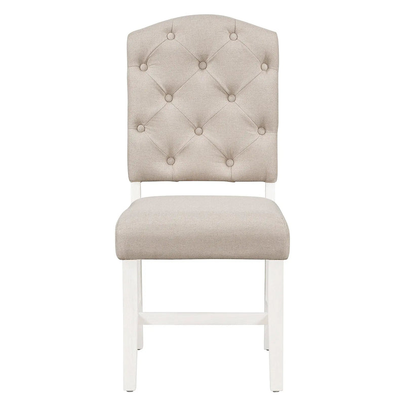 TREXM Retro Style Dining Chair Set with 4 Upholstered Chairs by HouseOfZazla